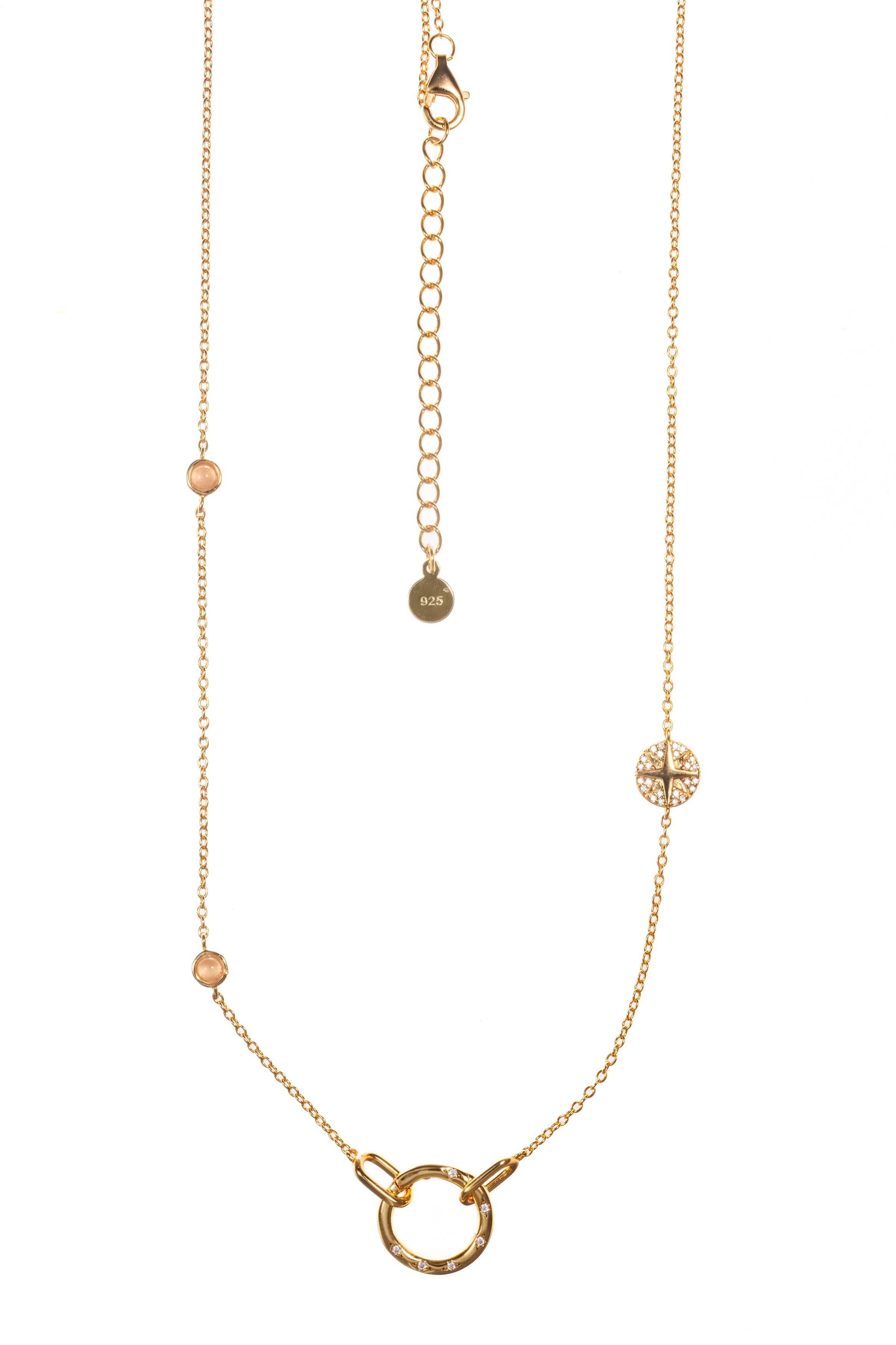 Mio Atelier CZ Station Chain Necklace