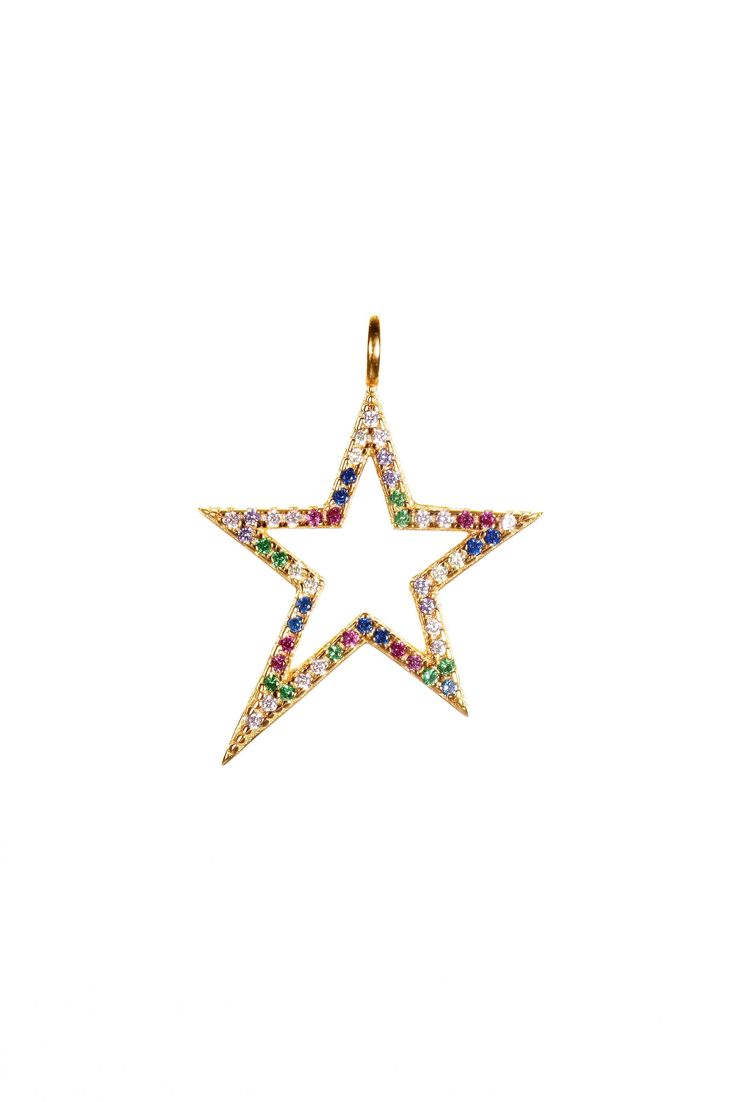 Mio Atelier Asymmetric Rainbow Star Charm
